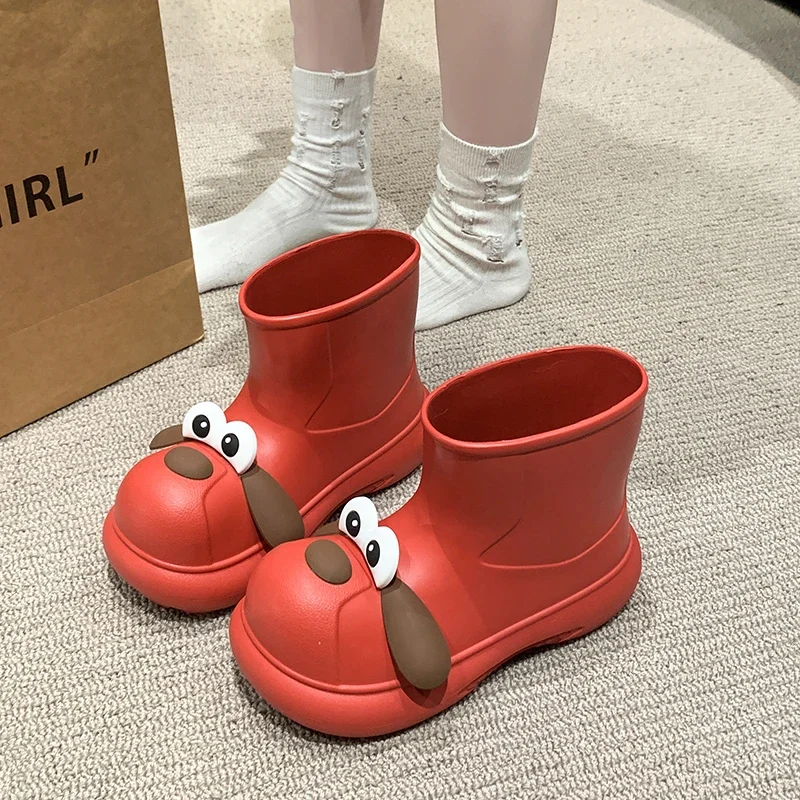 Big Toe Schuhe Neue Stil Regen Stiefel Damen Mode Trend Tragen EVA Wasserdichte Schuhe Kurze Röhre Regen Stiefel Schuhe für Frauen