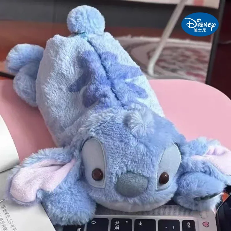

Мягкий прочный пенал Disney Stitch, многофункциональная сумка для хранения канцелярских принадлежностей, сумка для ручек в стиле аниме, детская школьная коробка для канцелярских принадлежностей, подарок для детей