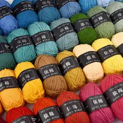 Fil de Crochet en Coton de Lait, Laine Ogo à 4 Rôles, Lework Grossier, Lanas Tehonneur pour l'Artisanat au Crochet, Pull, Chapeau, Poupées, Écharpe, DIY, 50g