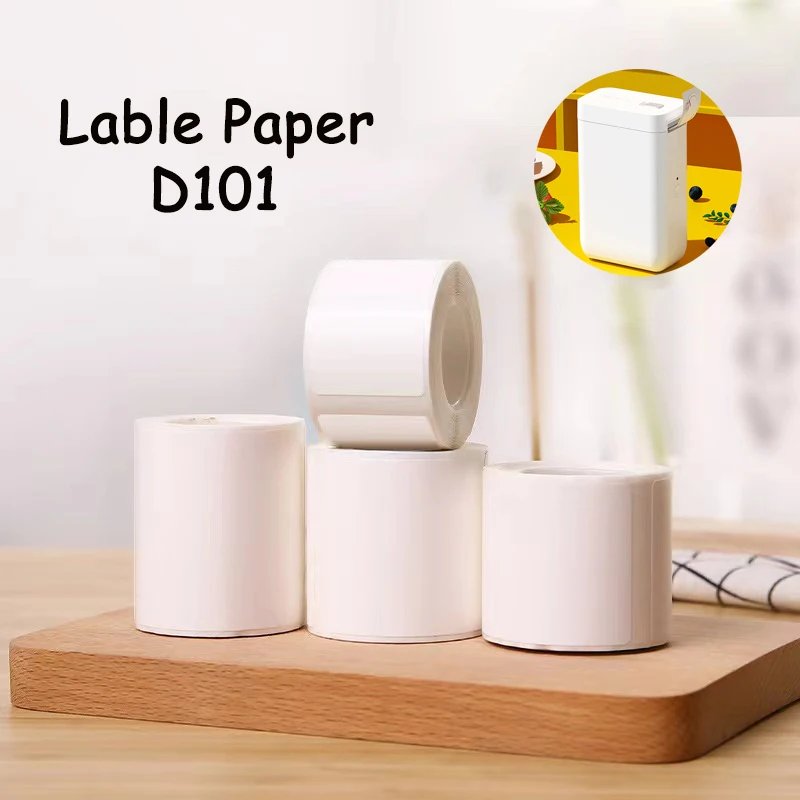 NIIMBOT D101 Mini White Color Label Sticker Waterproof for Supermarket Price List Tag Label Roll Paper for D101 Label Printer