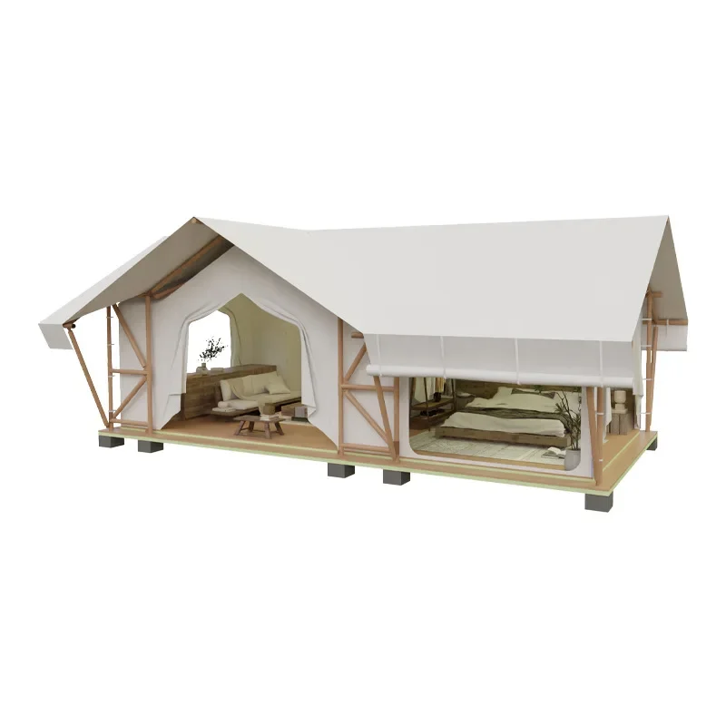 Outdoor Camping Base Wild Luxury Homestay Hotel Tent House Luxury Steel Structure Villa Starry Sky Tent House