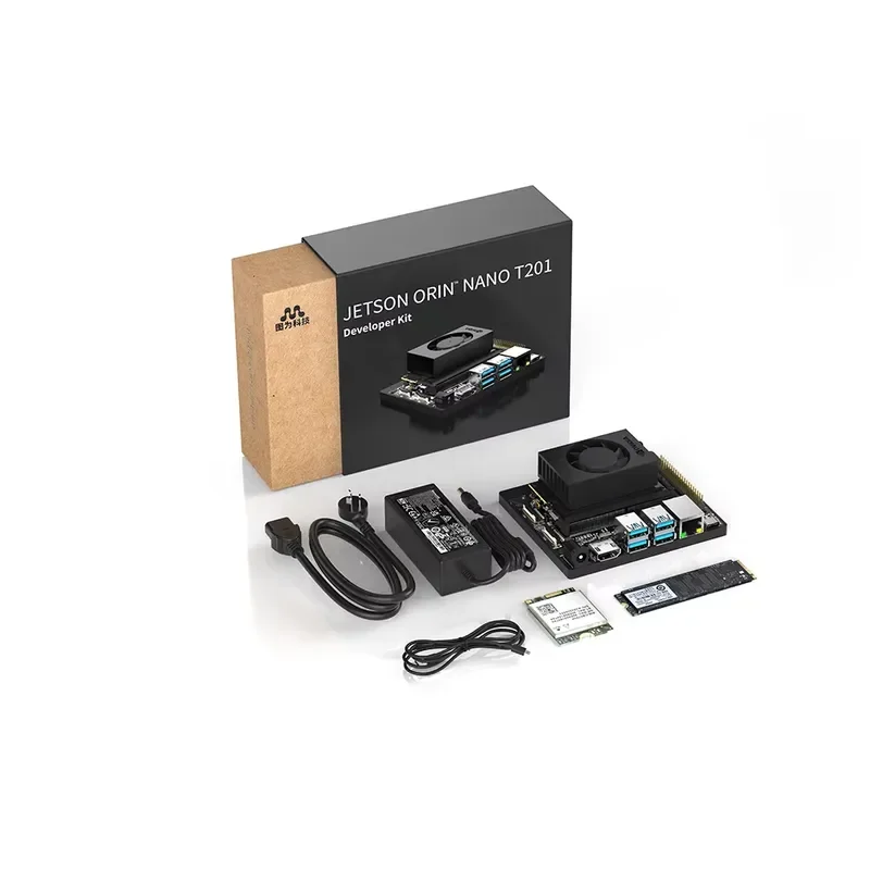 Official Supplier Jetson Orin Nano AI Developer Kit 8GB 67TOPS TWOWIN T201 Embedded 256GB SSD