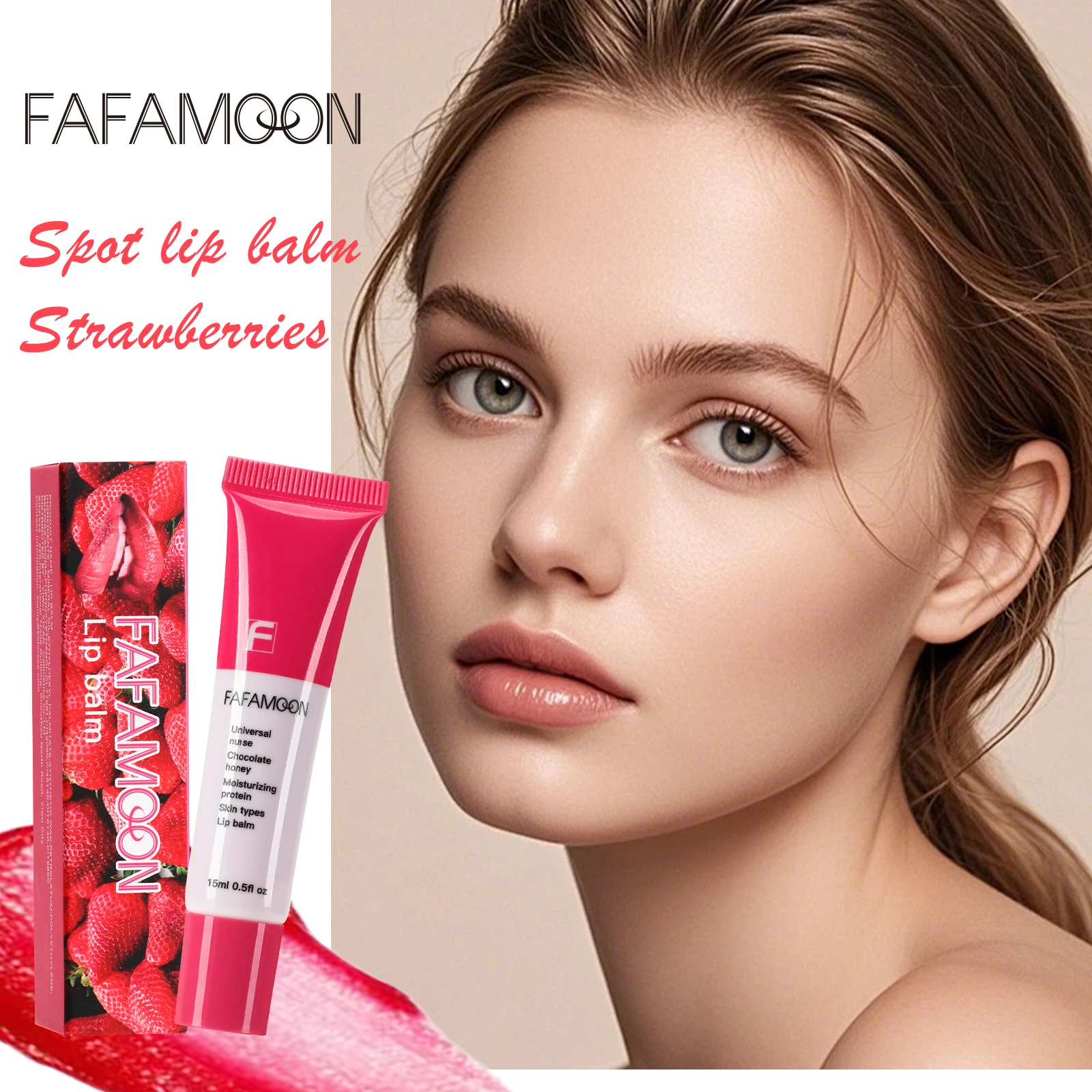 FAFAMOON 4 色リップグレーズリップクリーム保湿唇保湿と栄養リップケアエッセンス雌鹿唇フルーツリップグレーズ