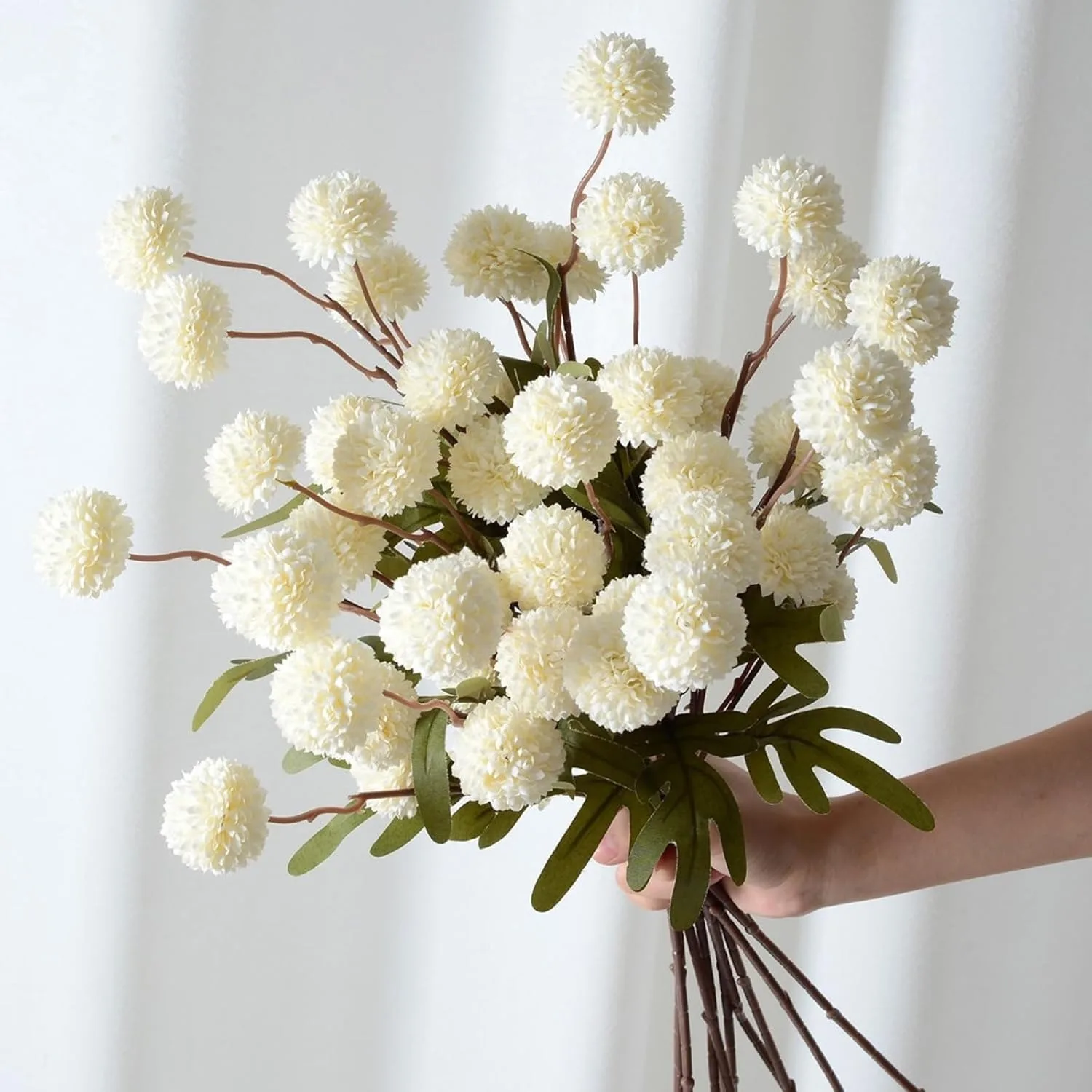 Ramo de Flores Artificiales de Hortensia, 1/3 Piezas, 51 cm, Flor Artificial para Decoración del Hogar, Decoración de Bodas, Accesorios para el Día de San Valentín