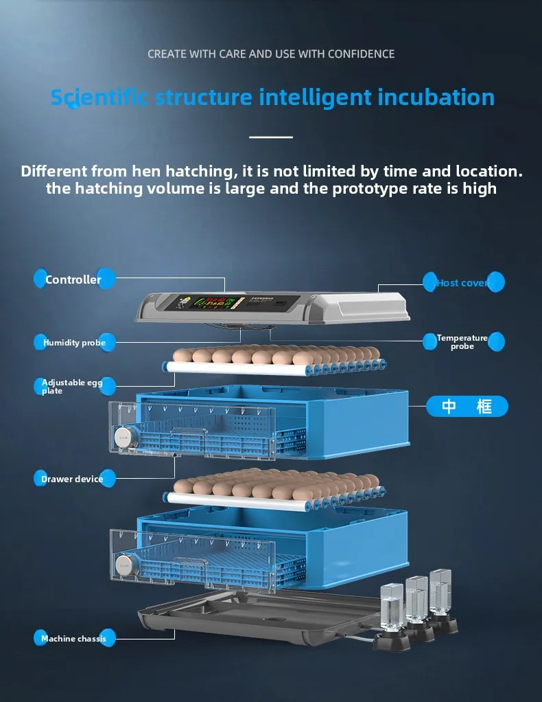 JANOEL Автоматическое яйцо емкостью 24 яиц для утки, курицы, гуся сорта, новый материал, ПК