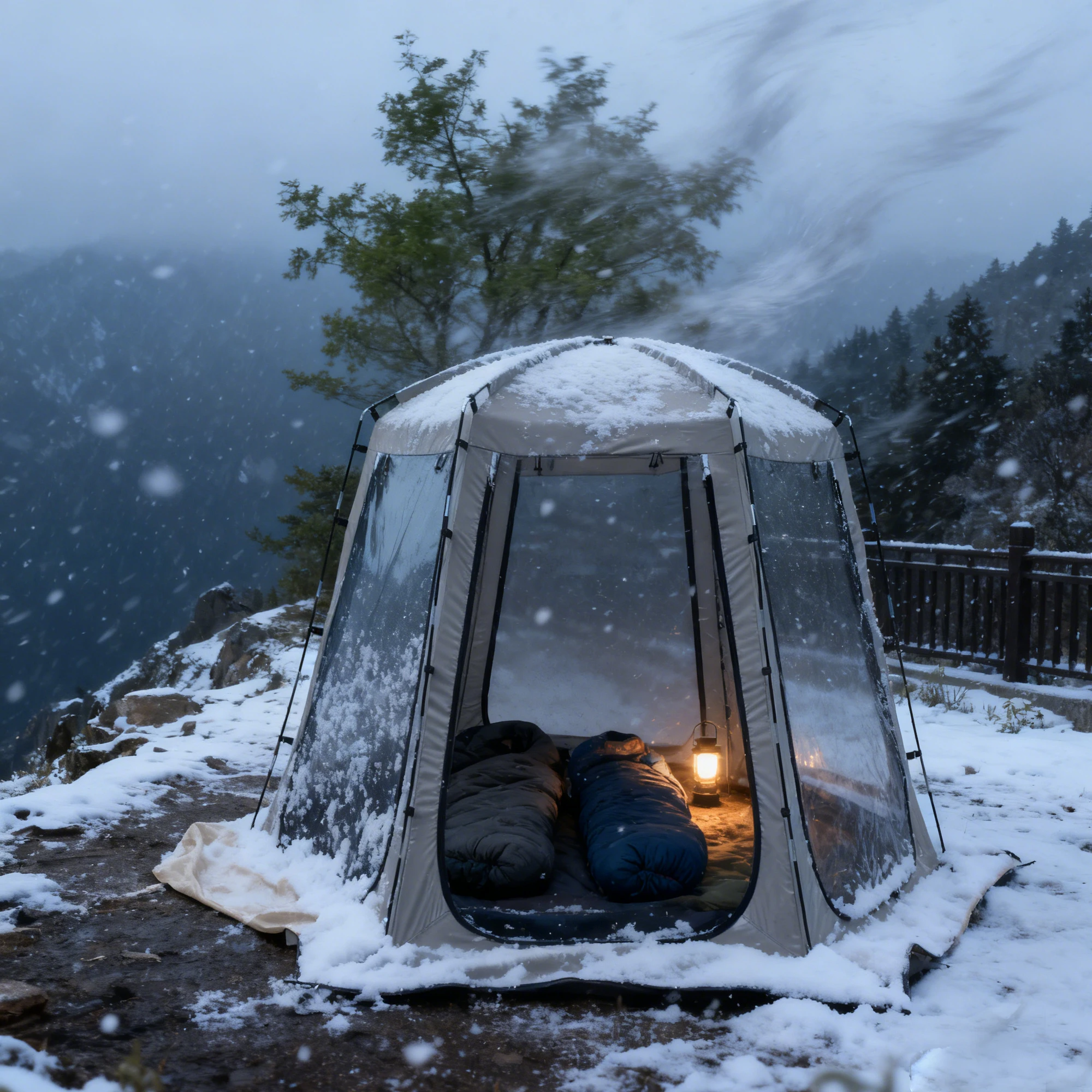 

Всепогодная палатка на 6 человек с водонепроницаемым тентовым полом, прозрачная уличная палатка-пузырь для спортивных мероприятий, рыбалки, кемпинга, поддержки команд