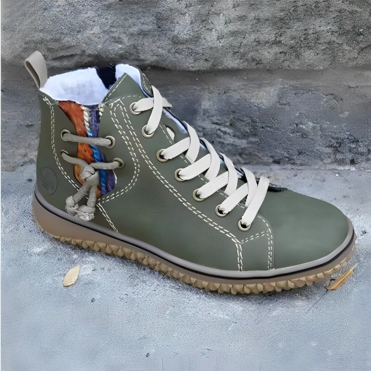 レディースウィンターブーツ2025 厚底暖かい靴 アウトドアプラッシュワークシューズ レディース安全靴 レディースアンクルブーツ 靴