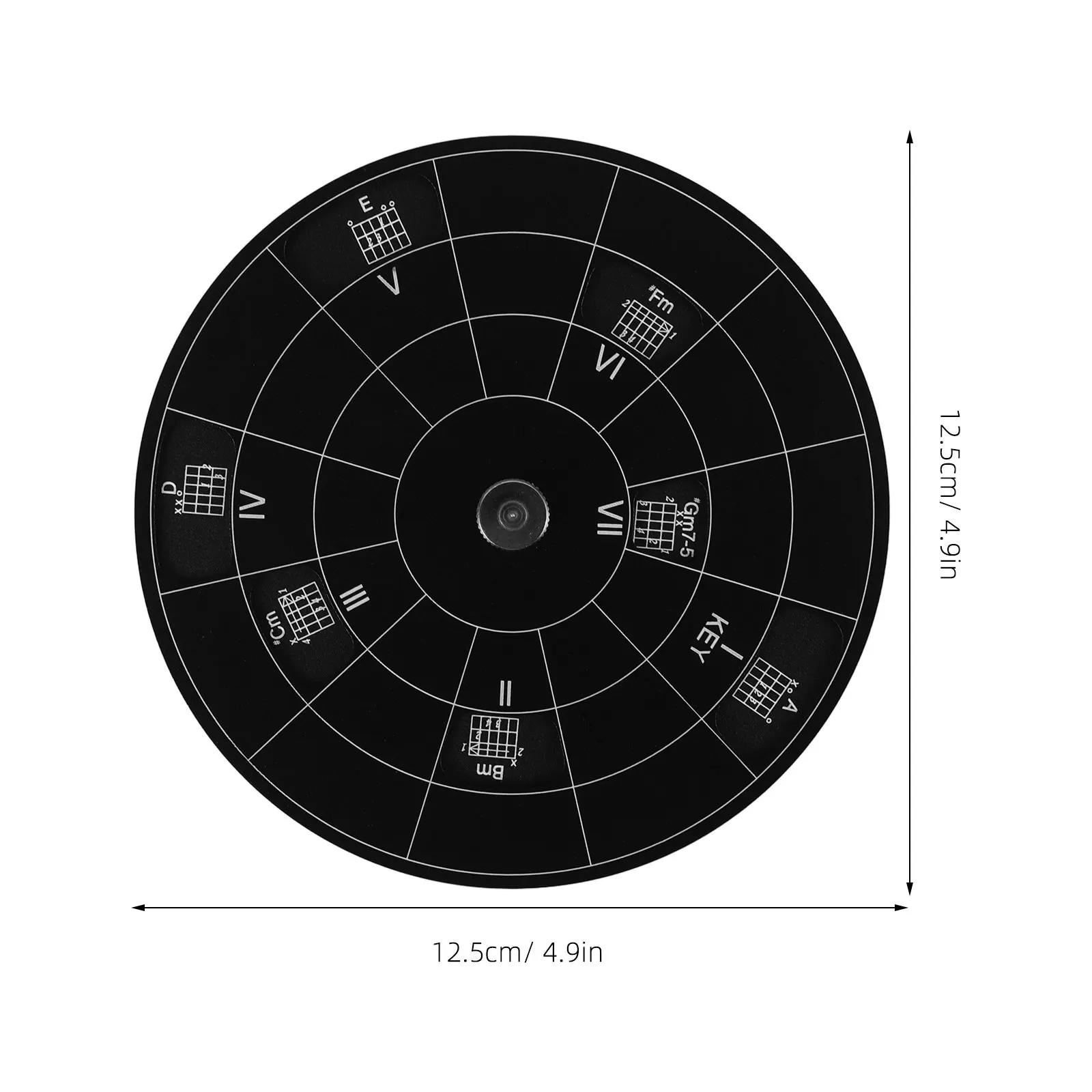 Aluminum Alloy Chord Wheel for Guitar Ukulele Piano Music Theory Learning Tool Melody Tool Circle of Fifths Musician Accessory - view 2