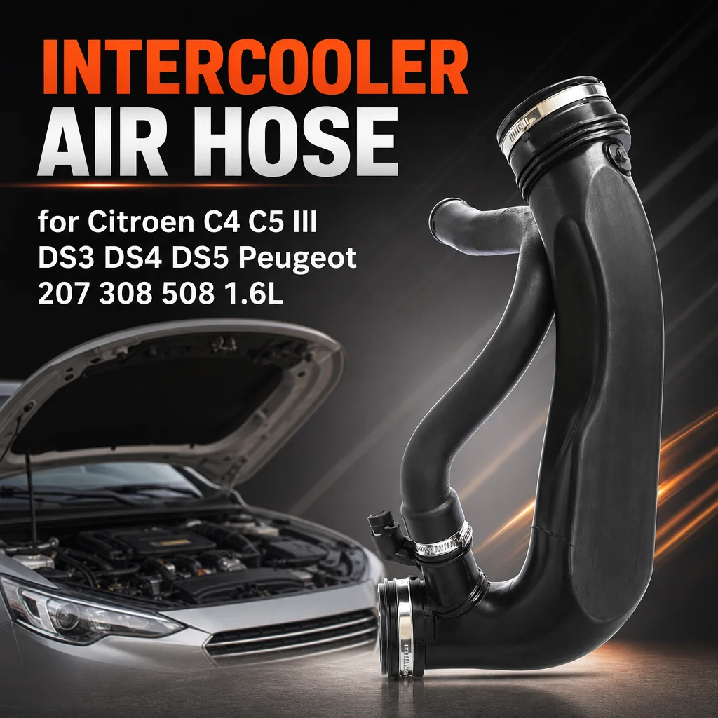 Ansaugrohr für Turbolader, Ladeluftkühler-Schlauch, Turboladerschlauch-Set für Citroën C4 C5 III DS3 DS4 DS5 und für Peugeot 207 308 508 1.6L