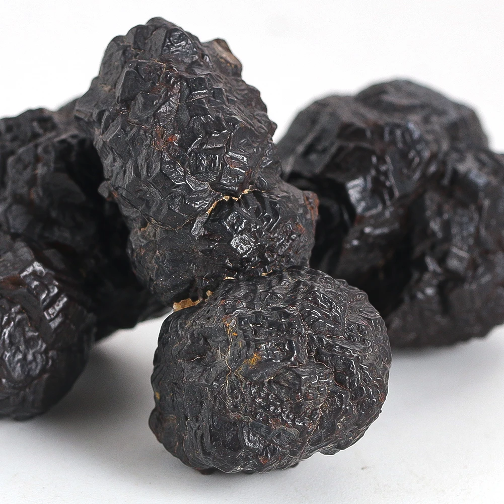 Natural Black Manganese Nodule Crystal Rough Stone Prophet Healing Rock Raw Gongshi Divination Meditation Energy Home Decor 22g