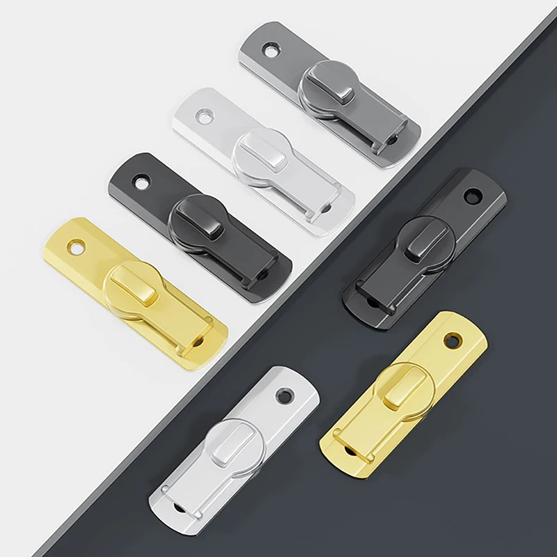 لا اللكم دبوس مزلاج الباب سبائك الألومنيوم قفل مشبك سطح تركيب الحمام قفل الباب المنزلق فندق مكافحة سرقة الباب Buckl