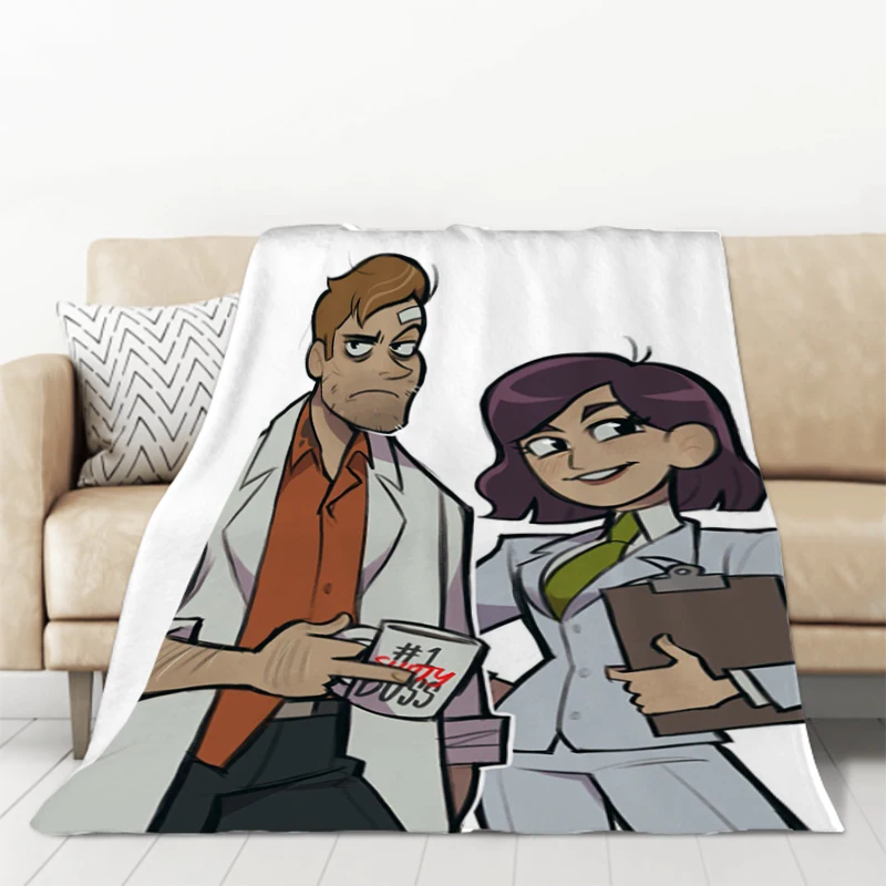 I-Inside Job Cartoon Furry Sofa Blankets & Throws Custom Blanket Winter Throw Fluffy Soft Bed Baby Fleece Beds Nap Anime Flannel