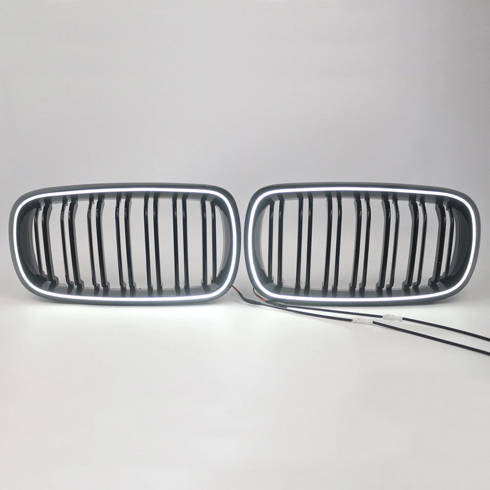 For BMW-Compatible Front Kidney Grille with Integrated LED Illumination for X5 F15 X6 F16 X5M F85 X6M F86 2013-2018