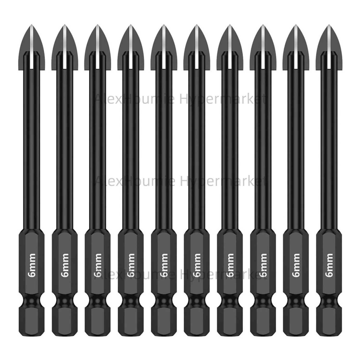

10 шт. сверла для плитки 3-12 мм, сверла для каменной кладки, набор сверл для бетона, сплав 1/4, шестигранный хвостовик для стеклянного зеркала, керамики, дерева, кирпича