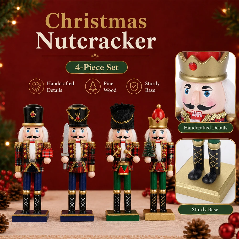 Cascanueces de Madera de 25 CM - Nutcracker Figurine reseña y precio