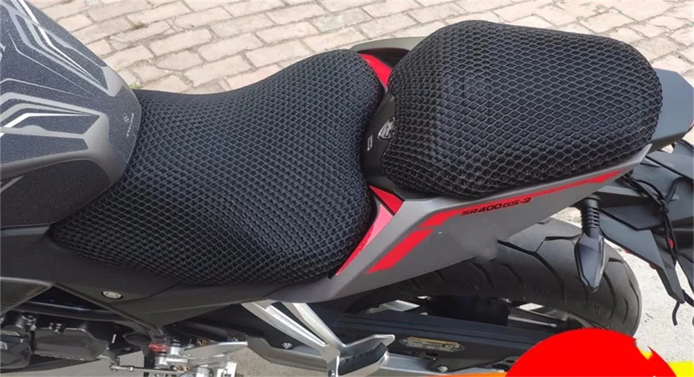 Motorcycle 3D Mesh Seat Cover Cushion Guard Waterproof Insulation Breathable Net for ZongShen Cyclone RX401 RC401 RA401 RG3