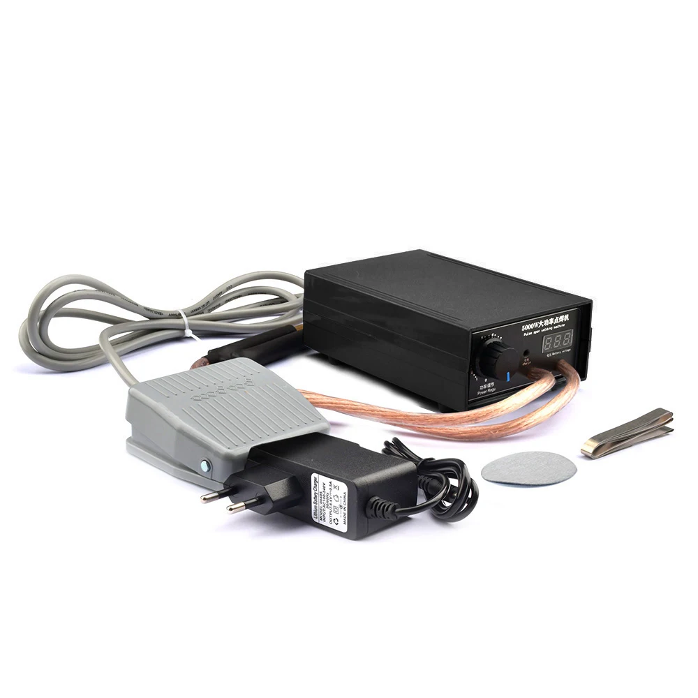 Soldador de Ponto Portátil Ajustável Mini Soldagem a Ponto 0.3 mm para 18650 Bateria Soldador Ponto 1200a Faça Você Mesmo Kits Máquina Ferramenta Ponto 8000w