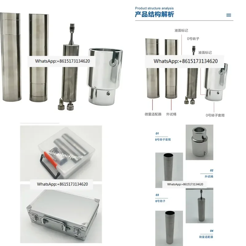 No 0 Rotor Set 304 Stainless Steel for NDJ-15S 8S 9S SNB Series Micro Viscosity Viscometer