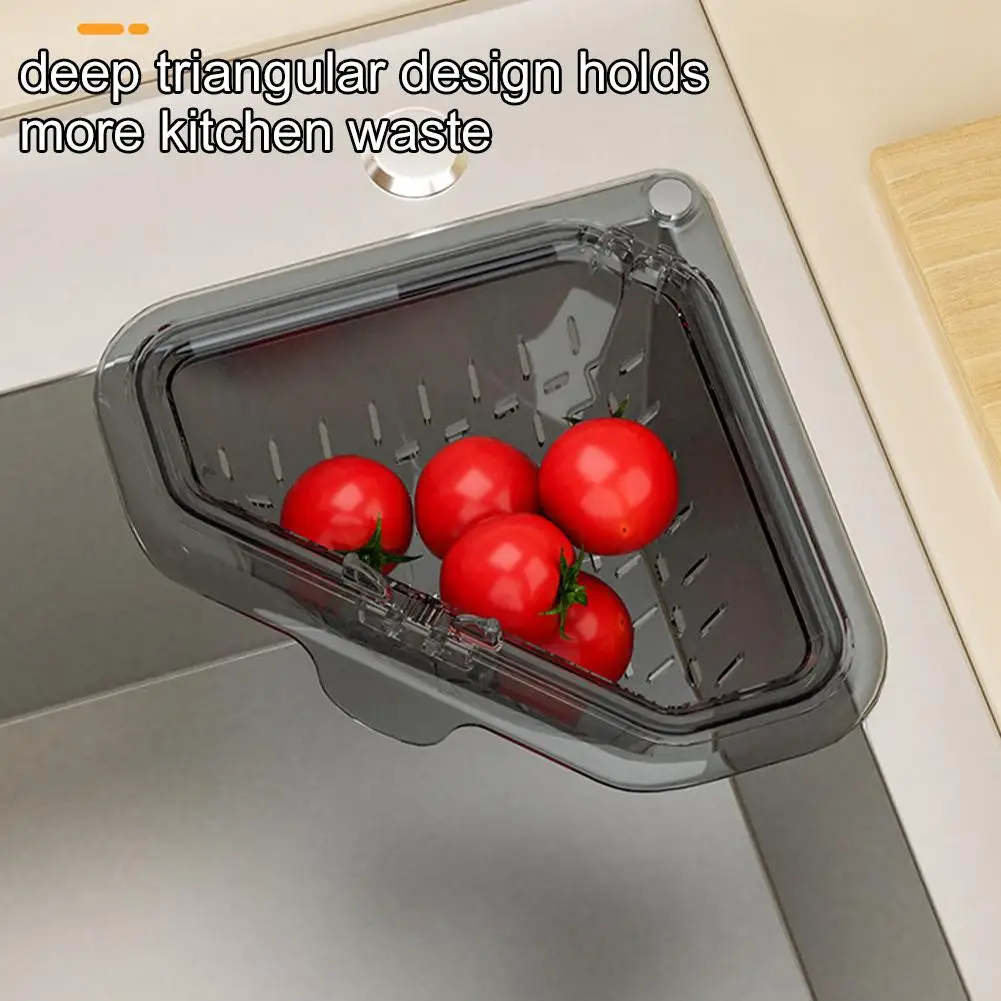 

Magnetic Kitchen Sink Strainer Basket Plastic Triangle Sink Strainer Trash Filter Vegetable Washing Basket Food Waste Filter