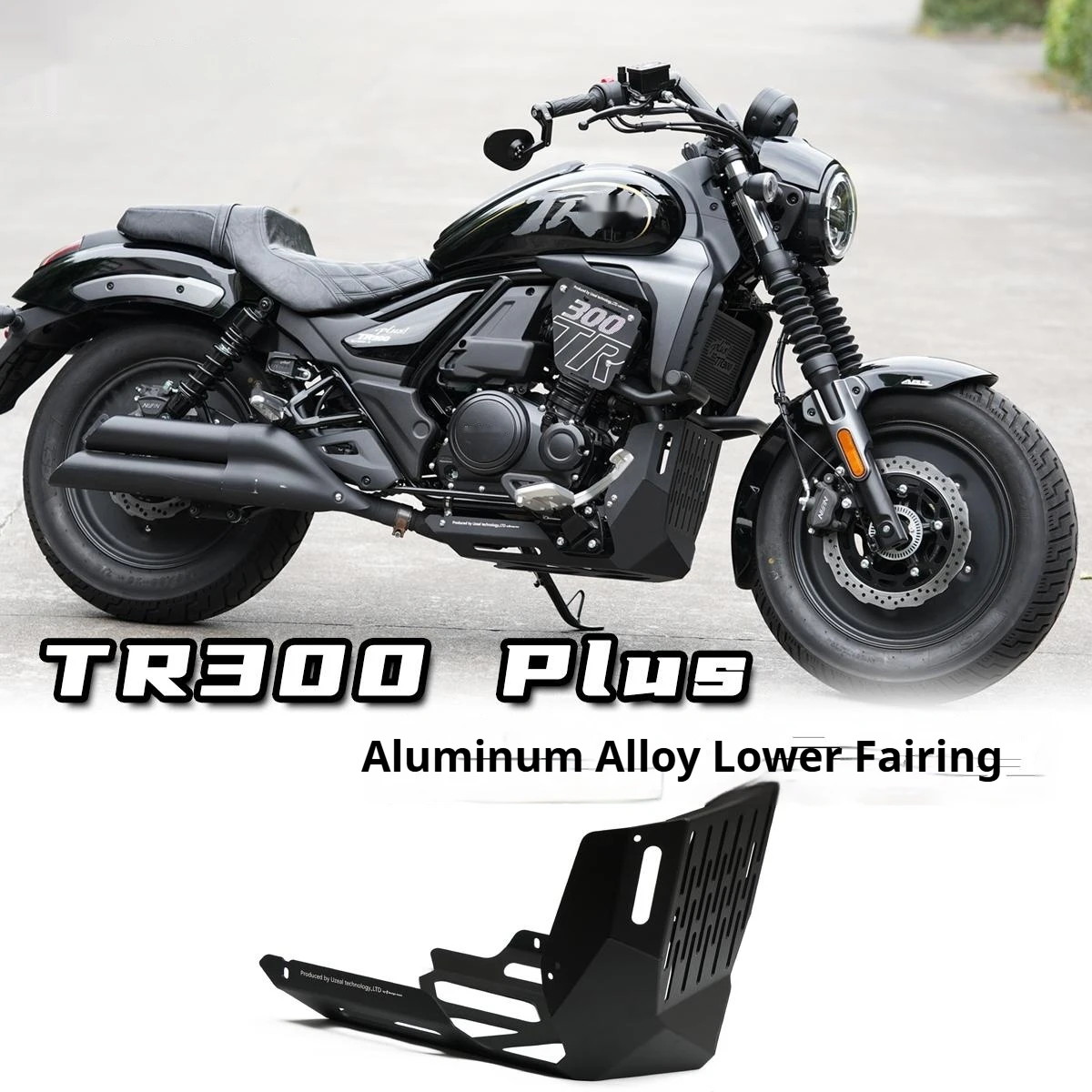 For Haojue TR300 PLUS Lower Fairing Engine Guard Belly Pan CNC Aluminum No-Drill Accesorios Moto