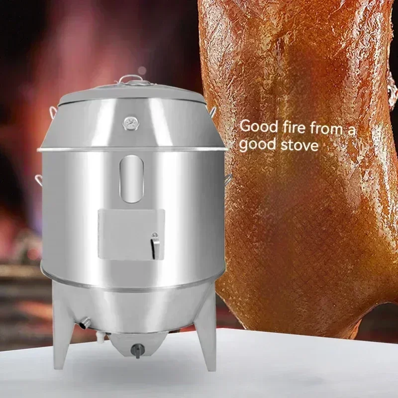 Stainless Steel Vertical Charcoal Duck Chicken Oven Meat Roast Stove Goose Crispy Pork Belly Hanging Oven