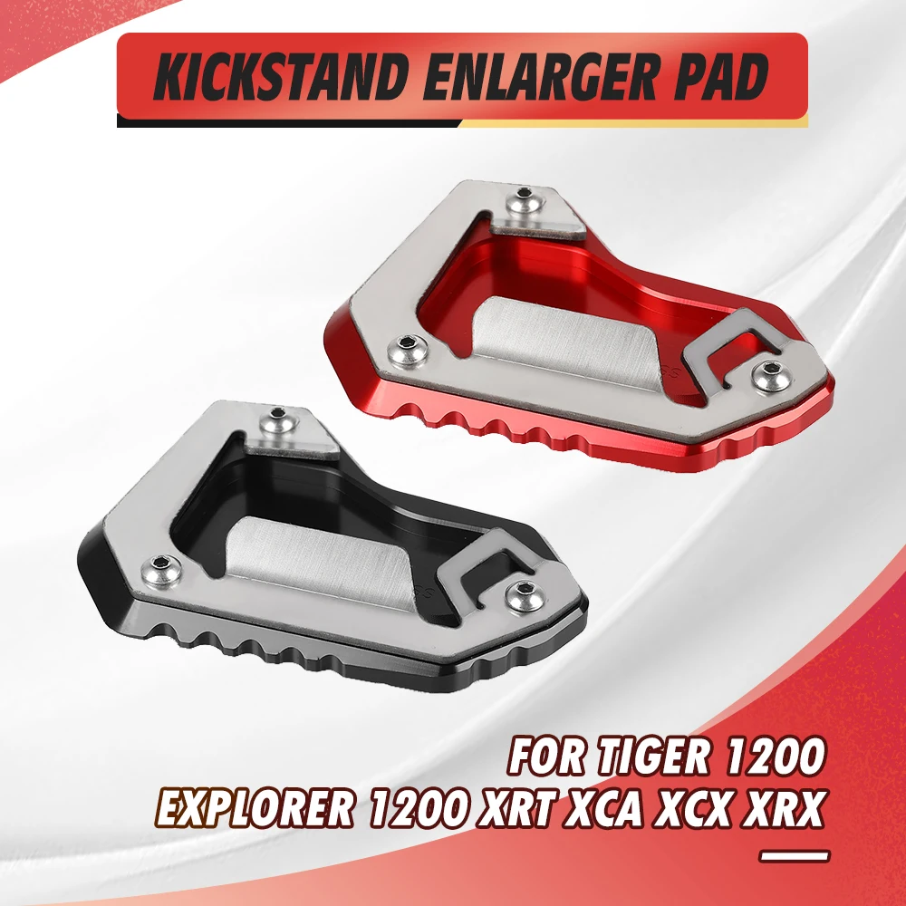 

For Tiger Explorer 1200 XRt XCa XCx XRX Tiger1200 Motorcycle Side Stand Foot Enlarger Plate Pad Kickstand Support Pad Shell