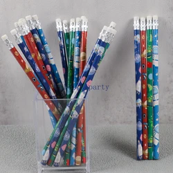 24Pcs Cute Outer Space Astronaut Theme HB Writing Painting Pencils for Kids Birthday Party Favors Stationery Gift Pinata Fillers