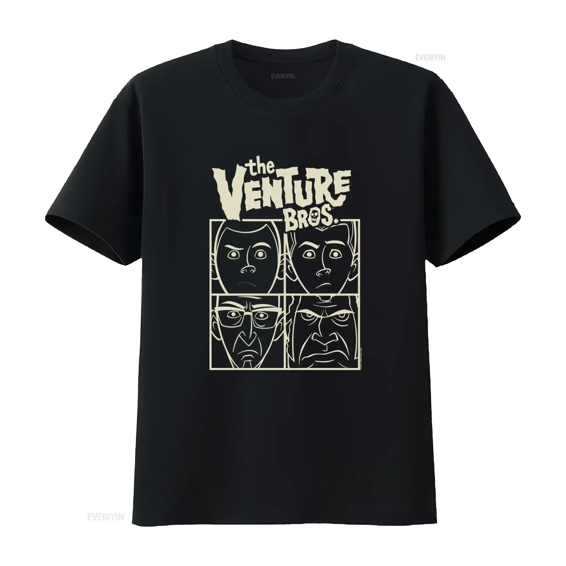 The Venture Bros Adult T Shirt Cartoon Print Retro Style vintage Washed Versatile Breathable Unisex graphic fashion Stretched
