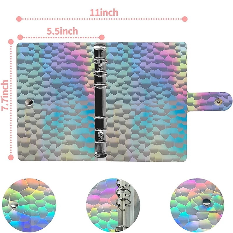 Kantong penyimpanan Binder anggaran, 12 amplop ritsleting transparan, dompet saku Binder, buku catatan perencanaan anggaran