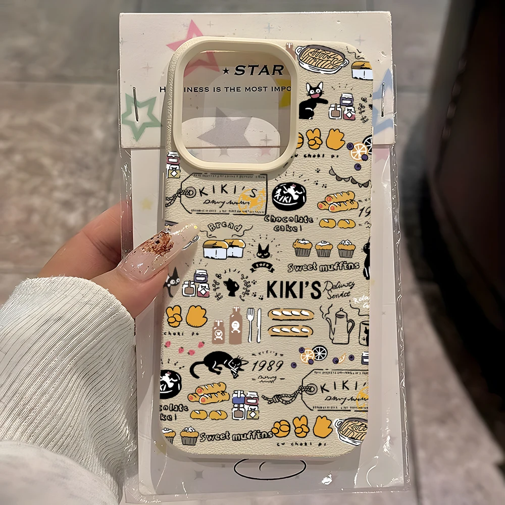 

Kiki's Lichee leather pattern Phone Case For Oppo Realme 15 P3X 14 13 12 11 9 9i C75 C63 C55 C35 C30 Pro Plus 4G 5G Kitten Gigi