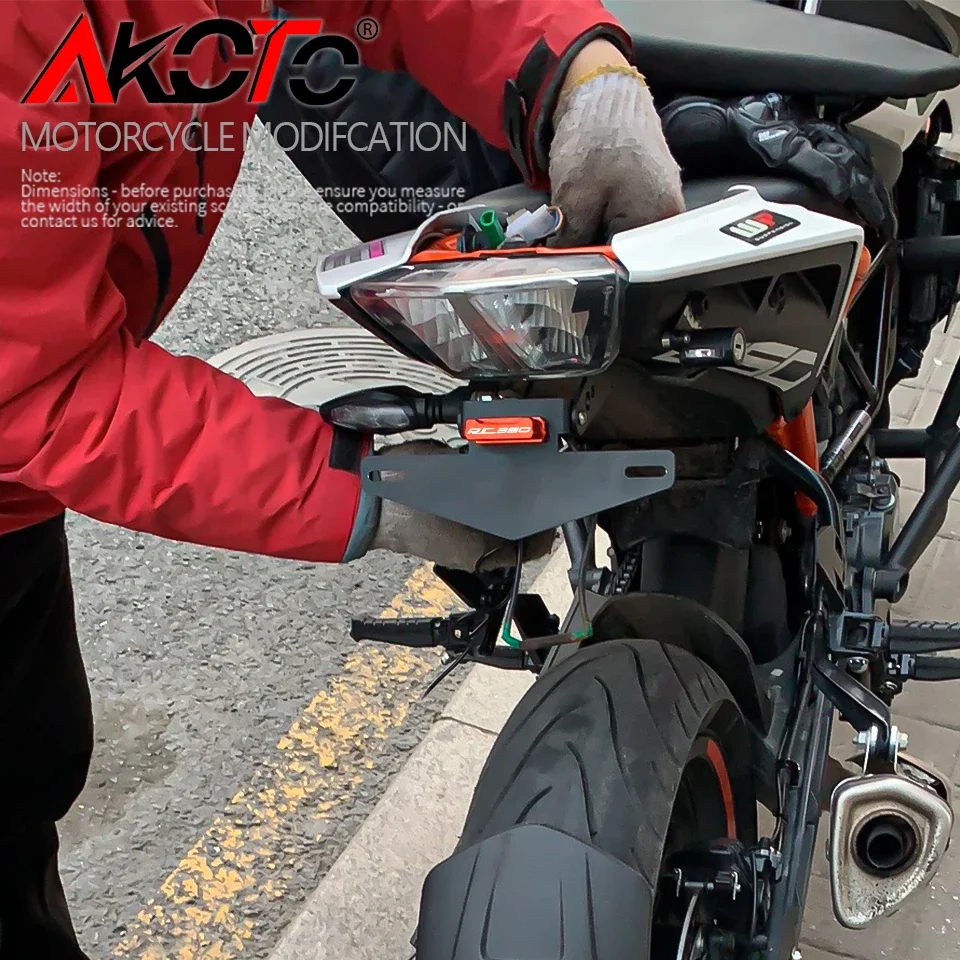 For KTM RC 125 200 390 RC125 RC200 RC390 2014-2021 Motorcycle Tail Tidy License Plate Holder Fender Eliminator Accessories