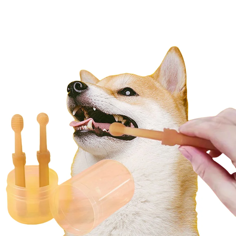 

Soft Safe Pet Finger Dog Toothbrush Dog Brush Silicone Tartar Teeth Tool Dog Accessories Cleaning Supplies Pet Products