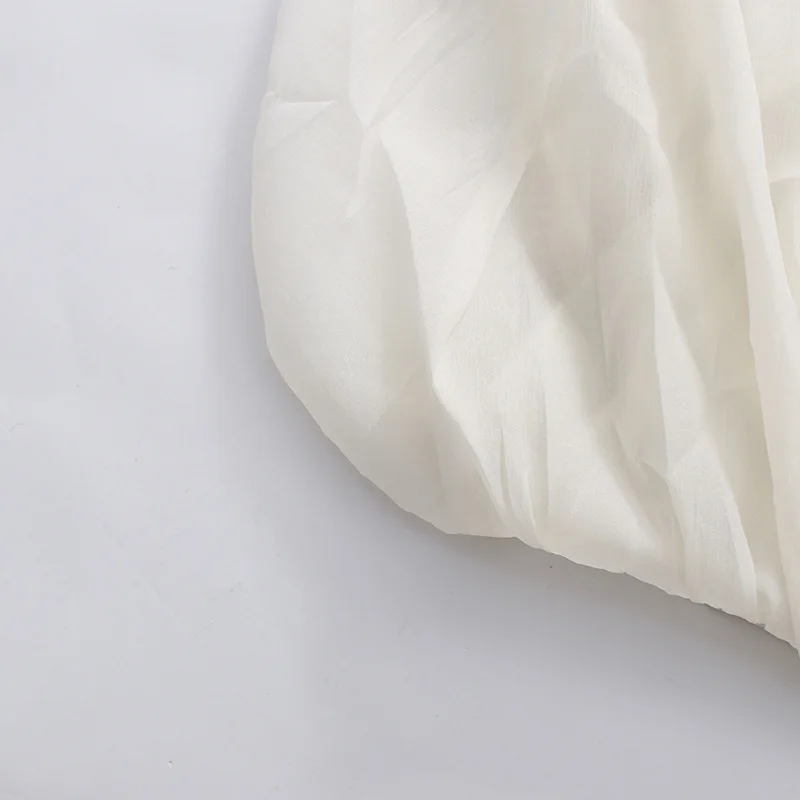 2026 Neuer Sanfter und Süßer Stil Langes Kleid mit Tiefem V-Ausschnitt, Laternenärmeln, Überkreuzter Taille und Vollem Rock Vestidos De Mujer – Detail 15
