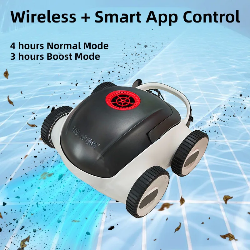 Intelligent Automatic Cordless Robotic Pool Cleaner Smart Path Planning 8000mAh Battery 3-4 Hours Runtime Eco-Friendly In-Ground