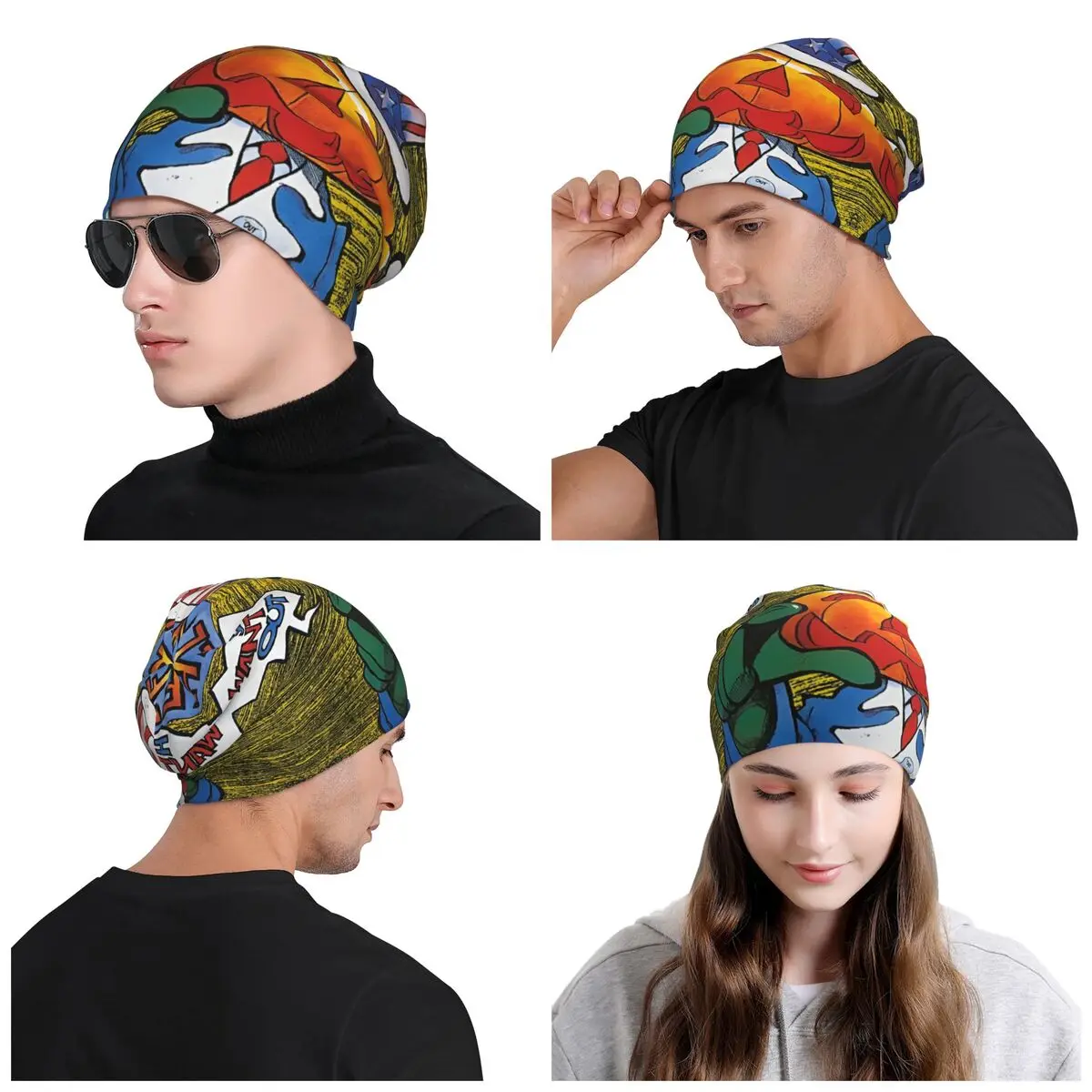 Custom Band Heavy Metal H-Helloweenes Poster Hot Skullies Beanies Caps Winter Knitting Hat Women Bonnet Hats Outdoor Ski Cap