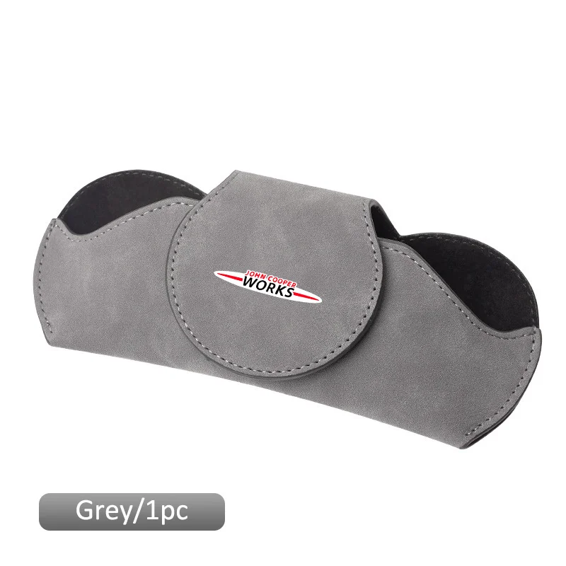 Estuche para gafas de coche, caja de almacenamiento para gafas de sol con Clip para Mini Cooper JCW S R55 R56 R61 Paceman F54 F55 F60 Countryman,