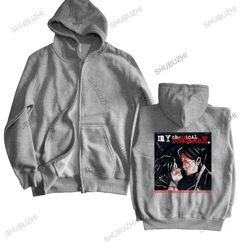 

cotton sweatshirt male hoodies MY CHEMICAL ROMANCE THREE CHEERS FOR SWEET REVENGE SHORT shubuzhi men autumn winter zipper