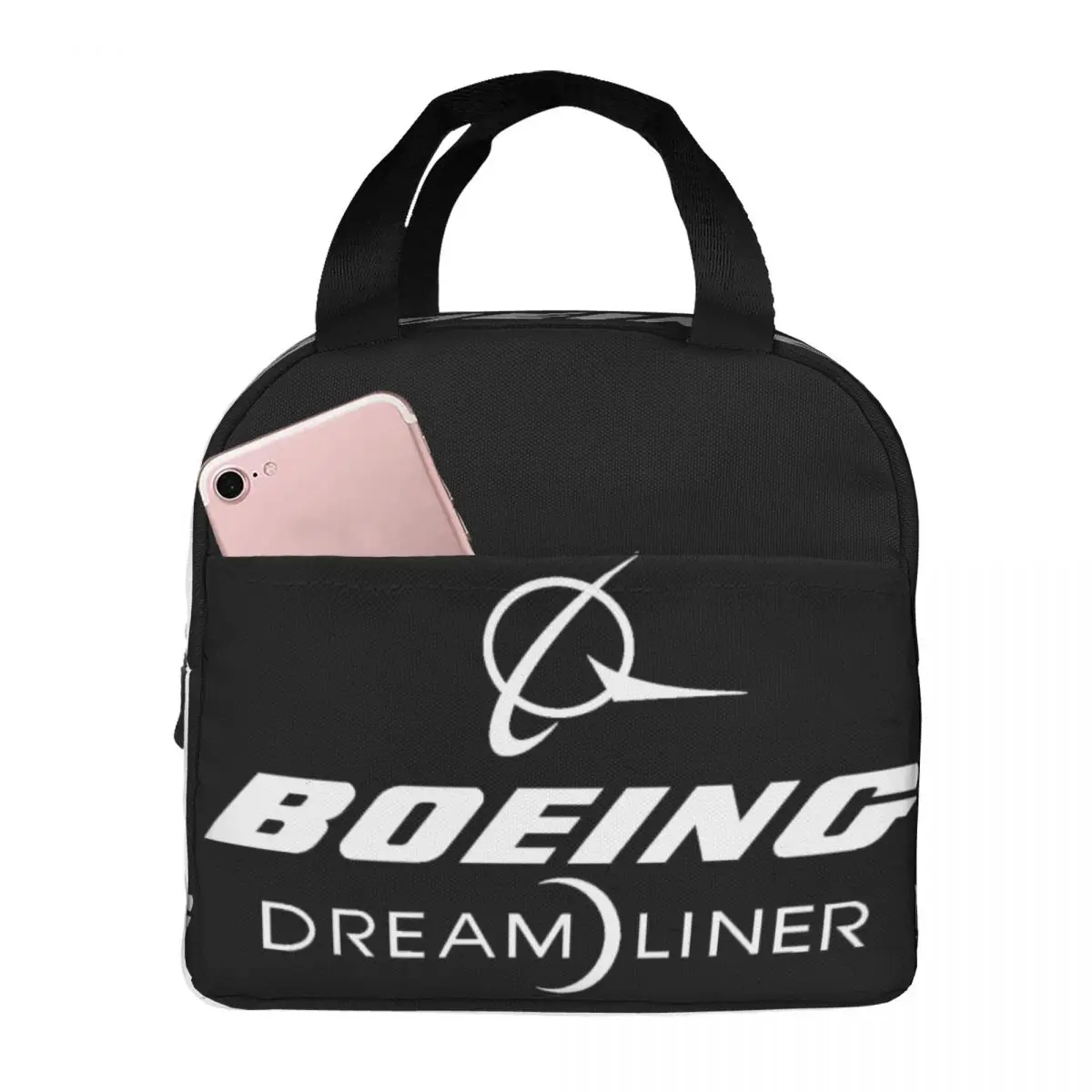 

Boeing 787 Dreamliner Lunch Bag Unisex Portable Cooler Insulated Lunch Box Food Bento Box