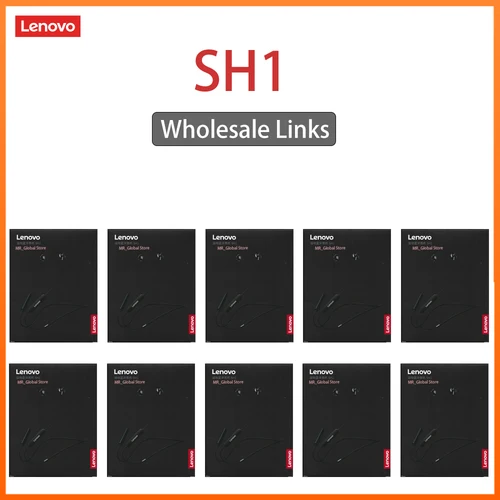 Lenovo SH1 5PCS 10PCS Auriculares Bluetooth Auriculares deportivos Banda para el cuello magnética Auriculares inalámbricos con micrófono