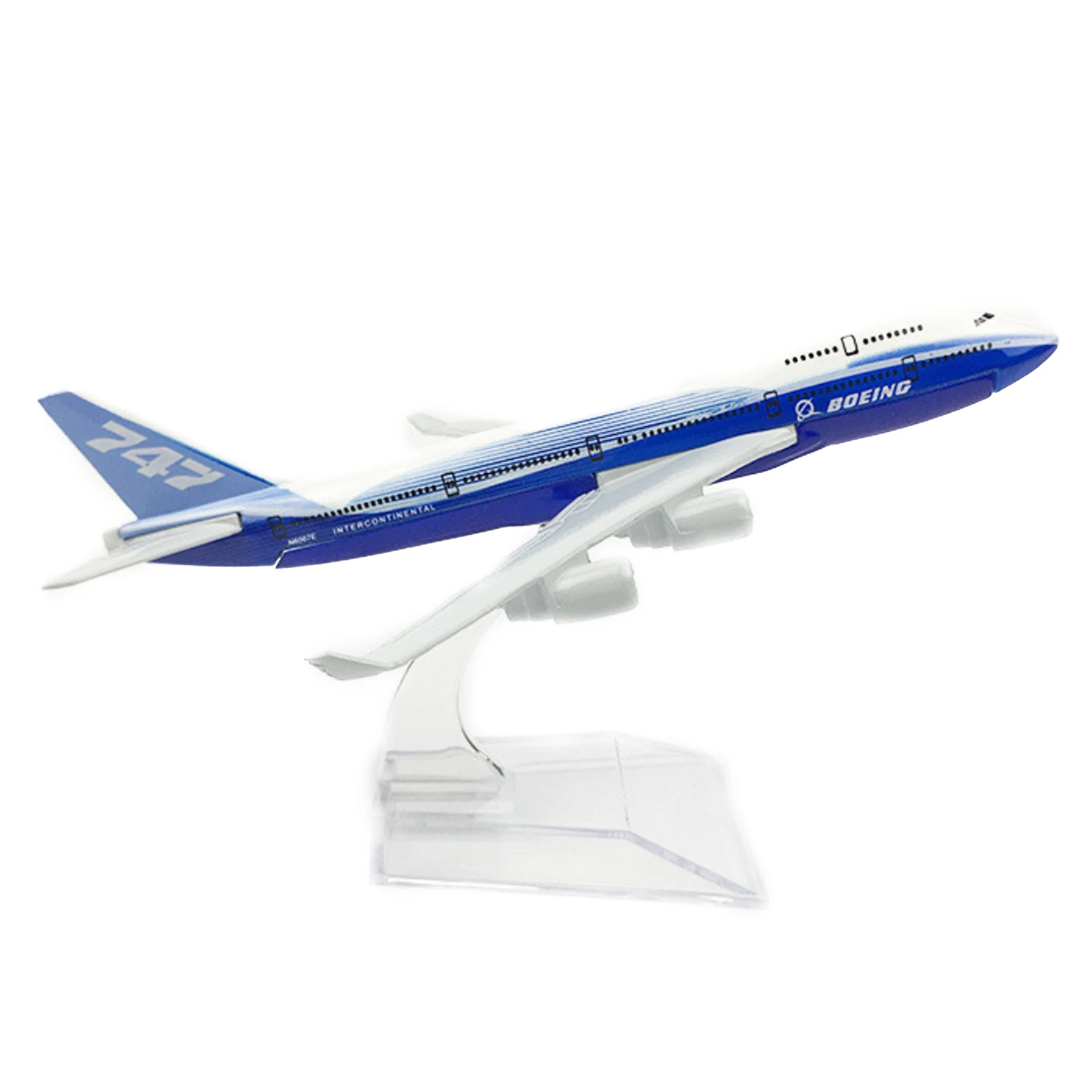 

1:400 B747 Prototype Airplane Plane Scale Model 16cm High Simulation for Indoor Decor Collection Kids Birthday Gift Toy
