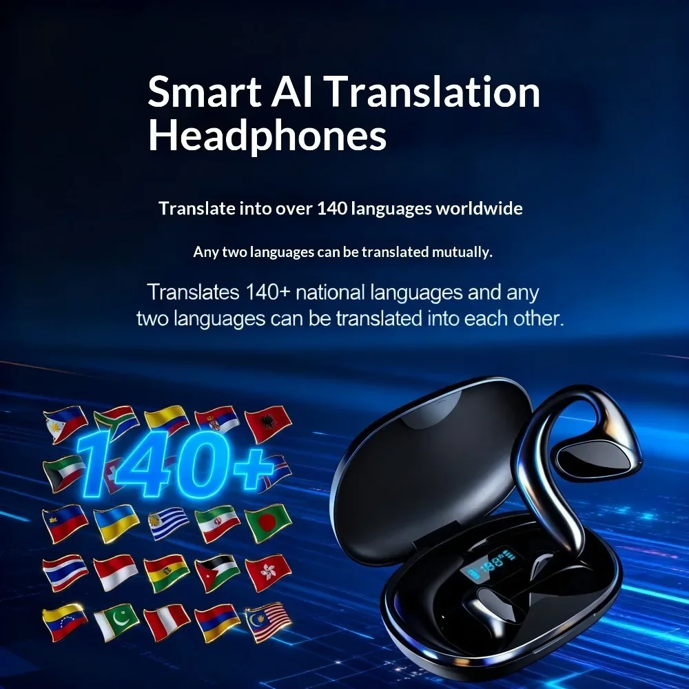 Fashionable Wireless Headphones Lossless Sound Quality Comfortable Soft Wear for Sports Fitness Workout Daily Life Use