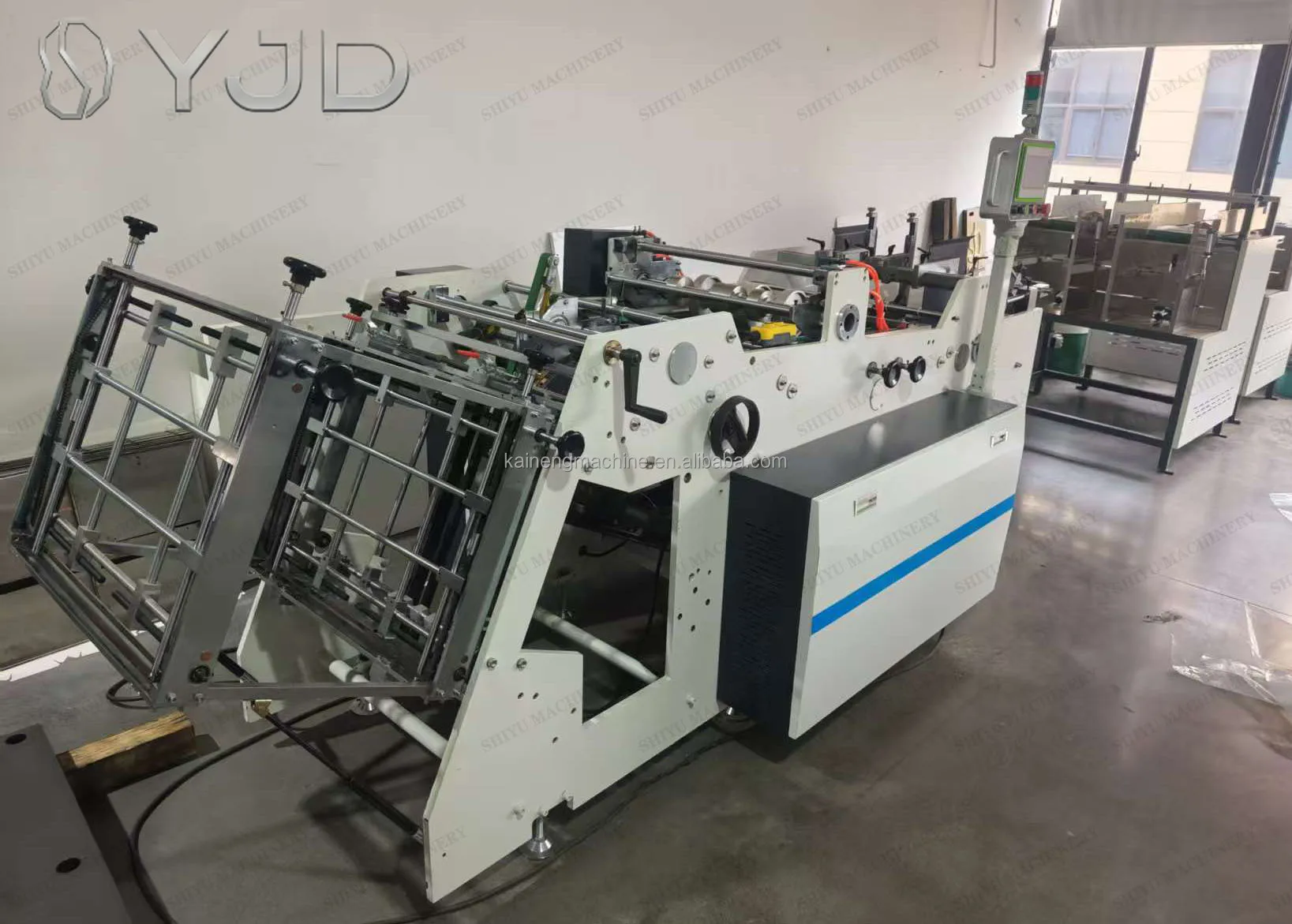 Auto Octagonal Lunch Paper Boxes Making Machine Carton Cardboard Forming Food Packaging PLC Motor Core Paper Folding Machine