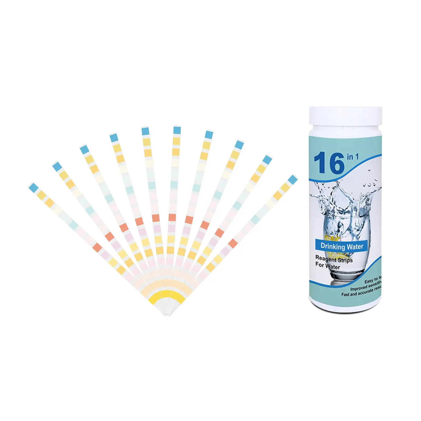 Pool SPA Test Strips Water Quality Test Strips 50 Strips for Saltwater