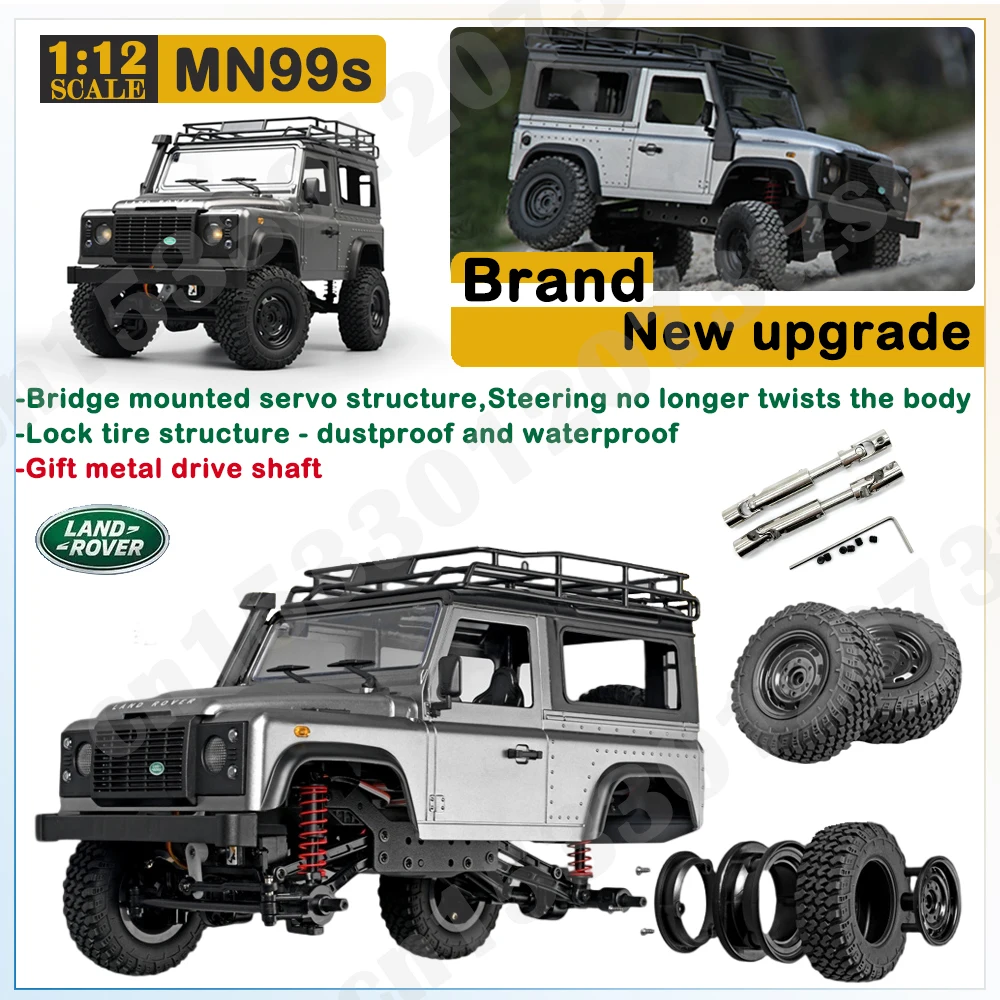 New MN99s RC Car 1:12 Scale MN Model Version 2.4G 4WD Climbing Car RC Rock Crawler Defender Remote Control 1/12 Truck Kids Toys