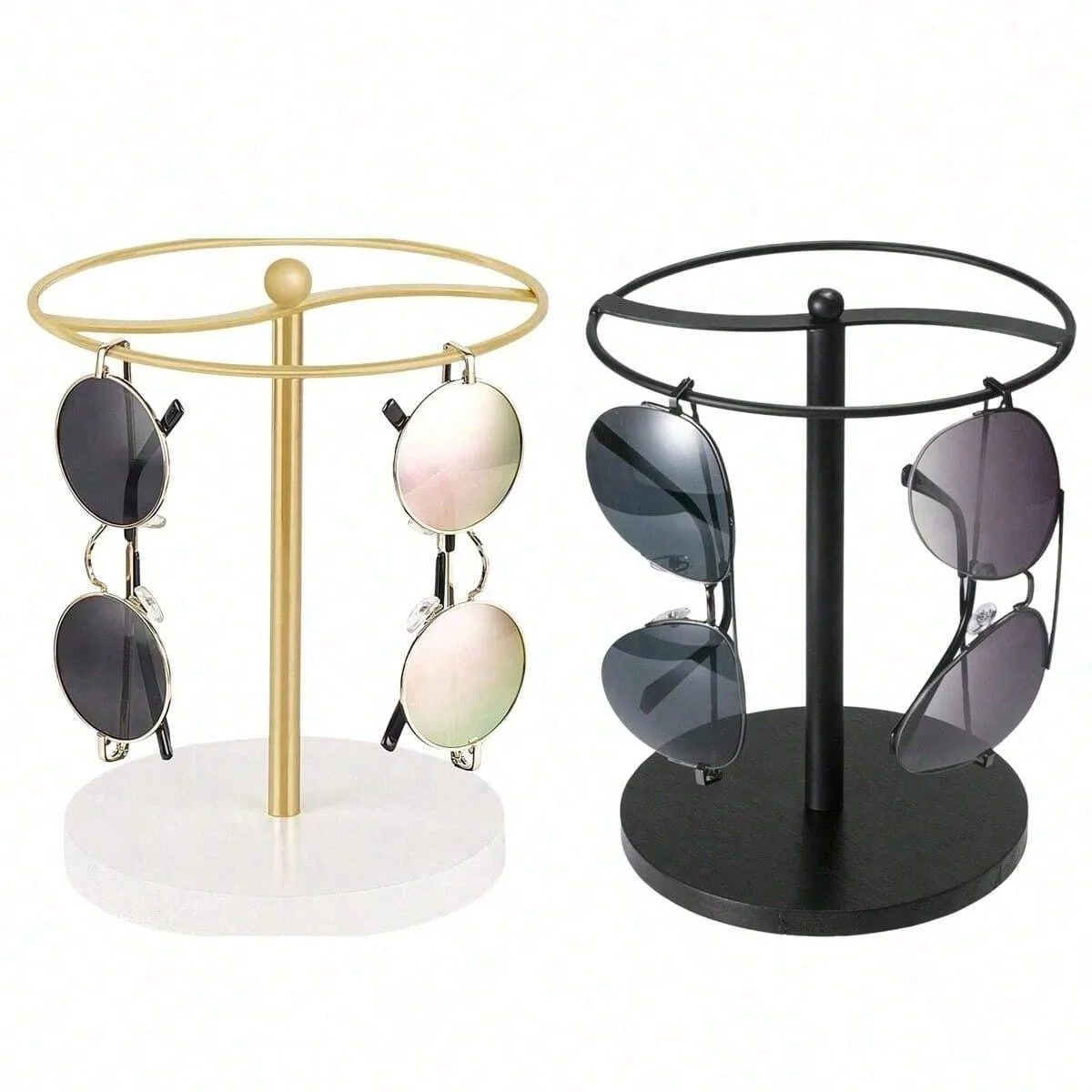 1pc Sunglasses Organizer Glasses Holder Stand Sunglass Storage Display Eyeglasses Rack Glasses for Table Dresser Desk