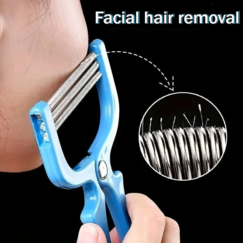 Face Epilator Manual Facial Hair Threading Remover Reusable Women Beauty Accessory for Upper Lip Chin Cheek Hair Removal
