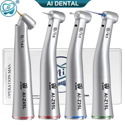 Dental Z Series Electric Contra Angle Stainless Steel Series Low Speed Handpiece Optic Fiber for E-type Surgery Micromotor