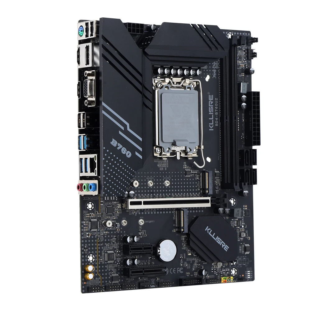 Kllisre B760 Motherboard LGA 1700 Mendukung Core 12th 13th CPU Dual Channel DDR4 Memory