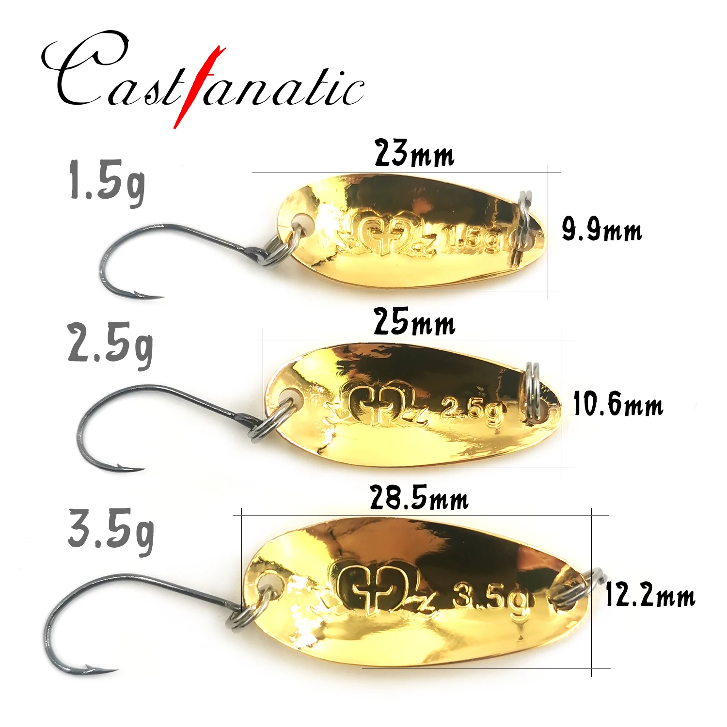 CASTFANATIC ZMZ cuchara cobre para trucha y perca - imagen 3