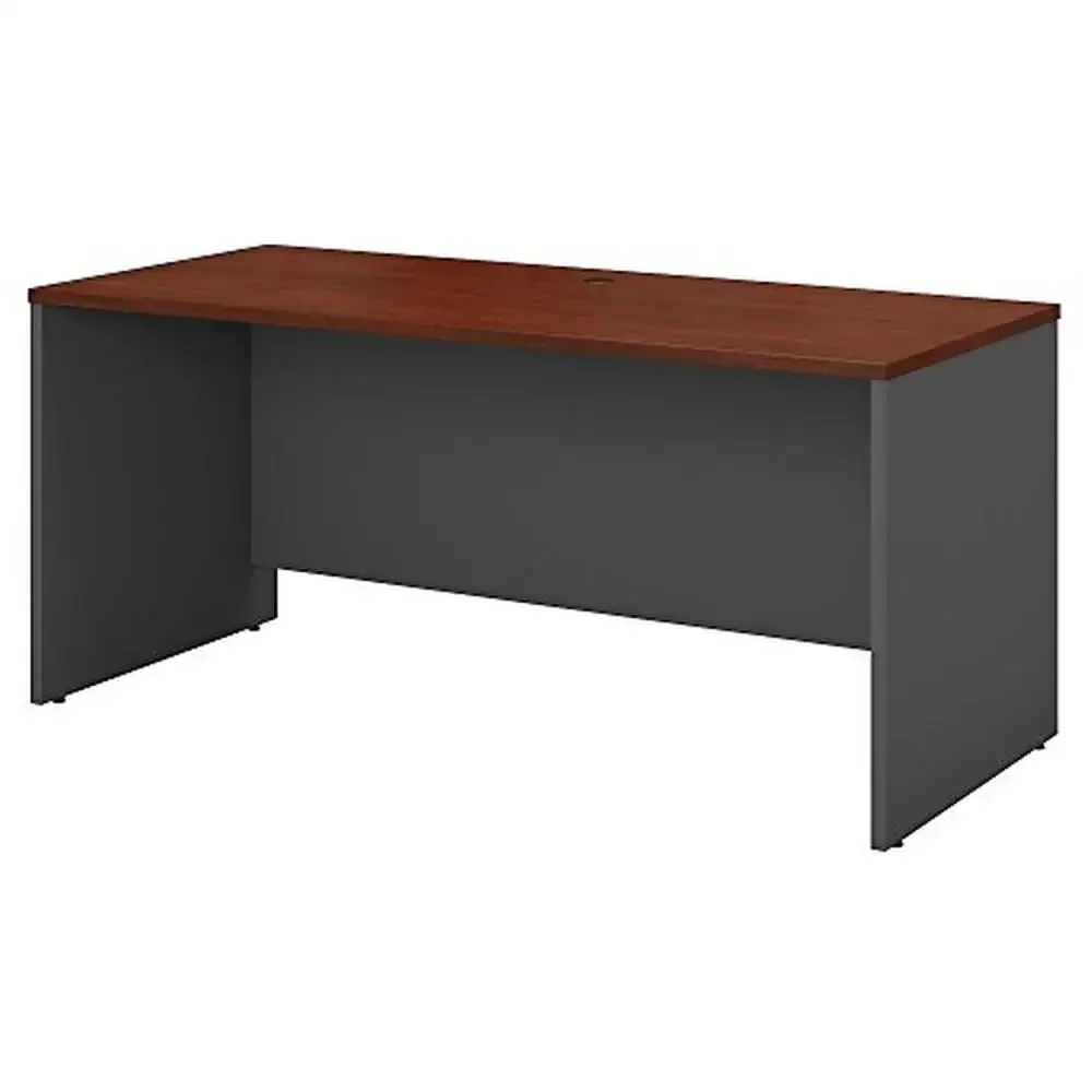 60W x 24D Hansen Cherry Credenza Desk Home or Office Series C Collection Scratch Resistant Surface Expandable Workspace with